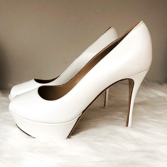 Shoes | Sergio Rossi White Heels Made In Italy | Poshmark